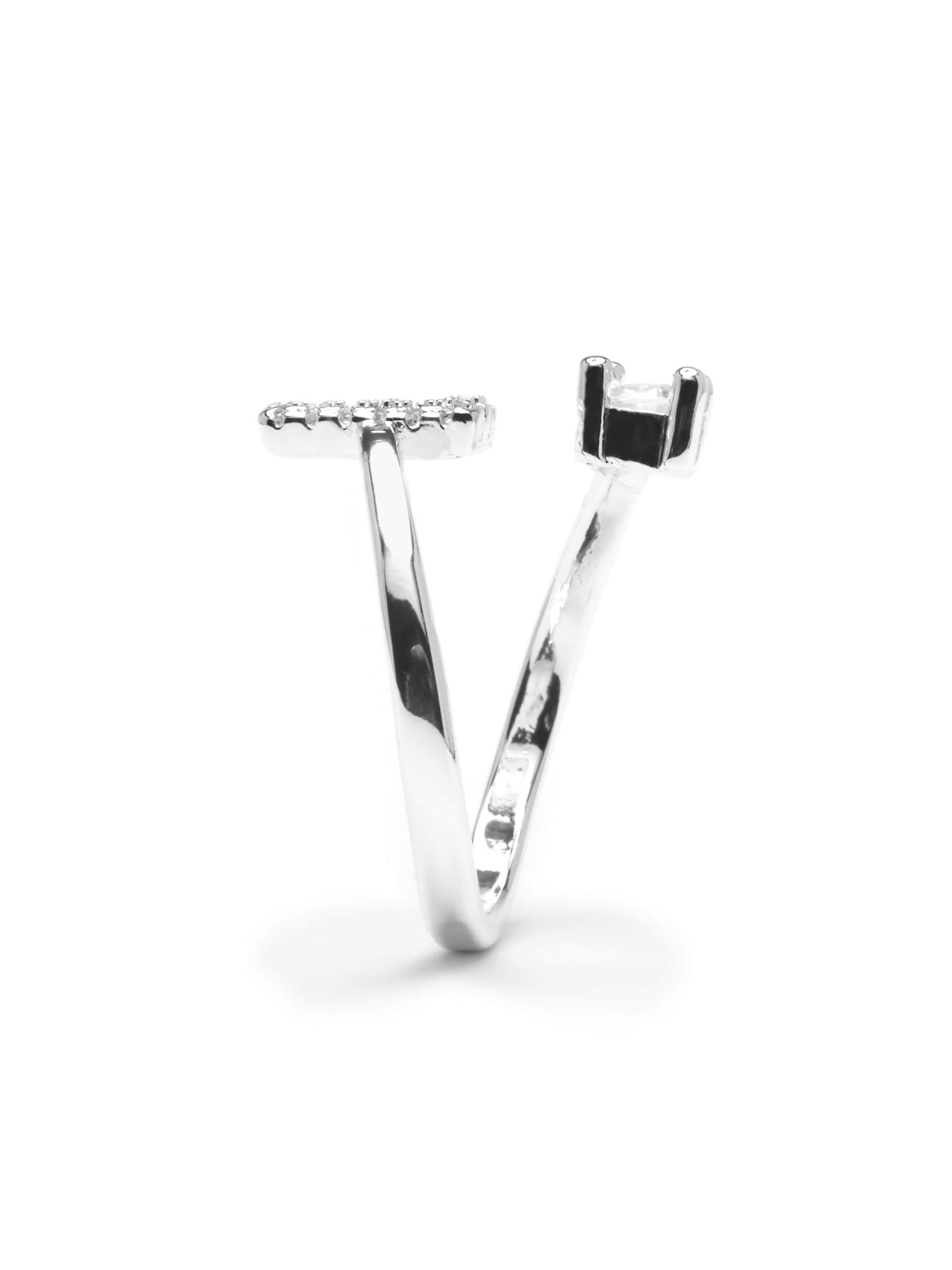Luxenter Ring 'Alphabet R'‌‌‌‌‌‌ in Silber