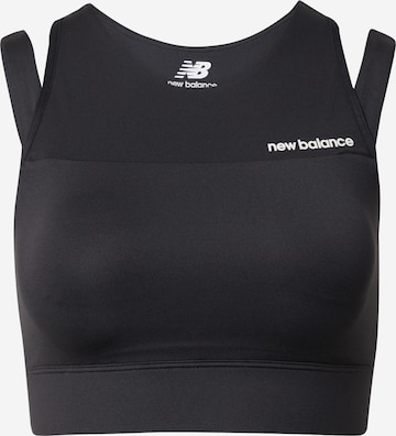 new balance Bustier Sport-BH in Schwarz: predná strana