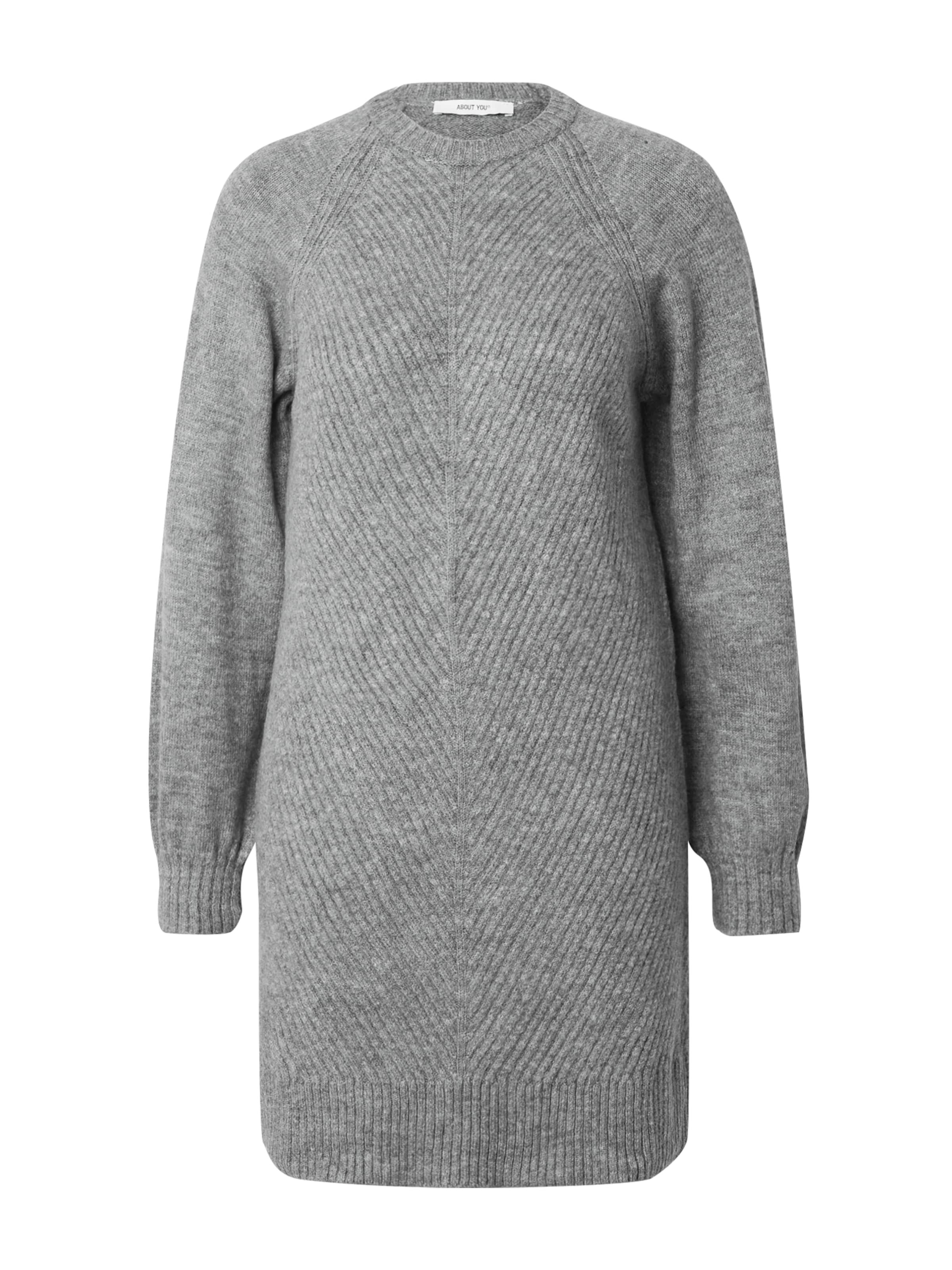 ABOUT YOU Sukienka z dzianiny 'Branka' w kolorze szary: przód