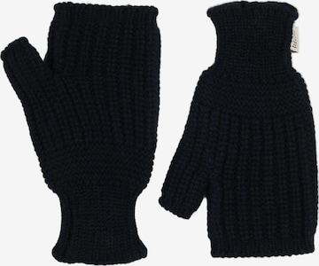 GOBI Cashmere Torgvantar 'Rib-Knit Cashmere Gloves' i svart: framsida