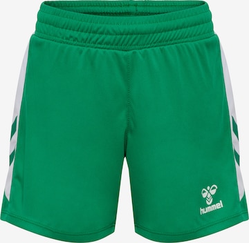 Hummel Regular Sportbroek in Groen: voorkant
