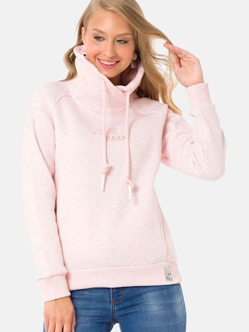 Sweat-shirt CIPO & BAXX en rose : devant