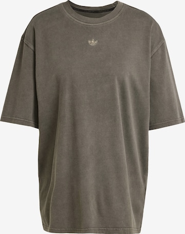 ADIDAS ORIGINALS - Camiseta talla grande en gris: frente