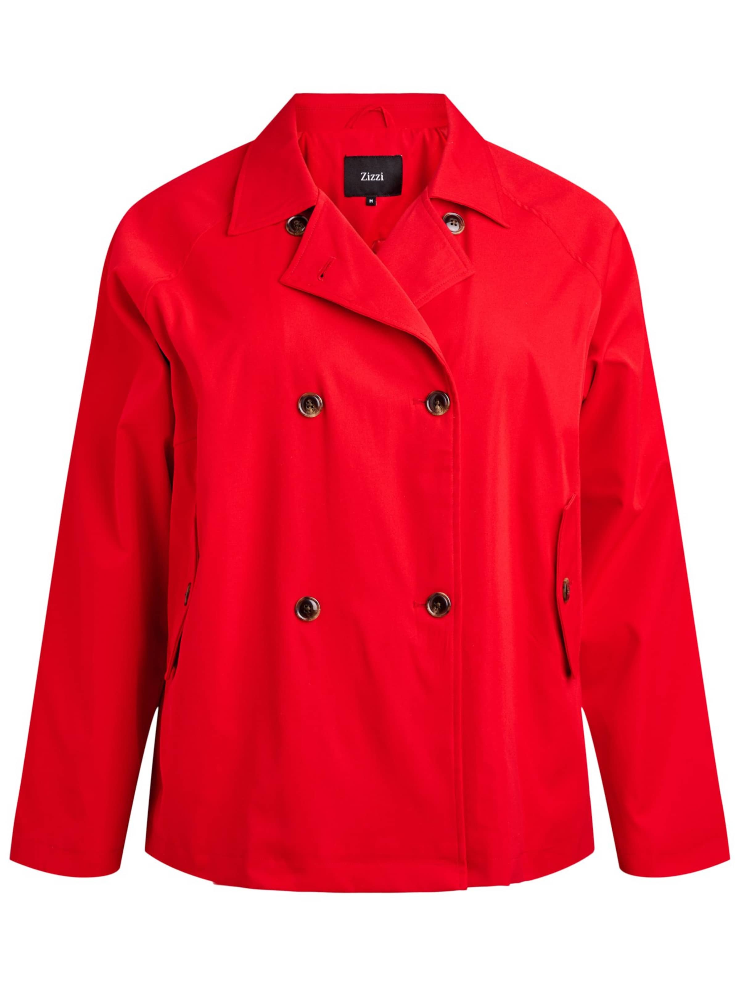 Zizzi Prechodný kabát - Červená: predná strana