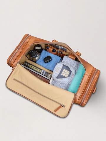 NEGOTIA Leather - Bolsa de fin de semana 'Marent' en marrón