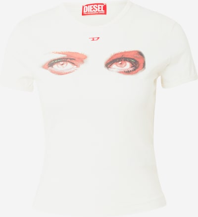 DIESEL Μπλουζάκι 'UNCUTIE' σε σκούρο γκρι / μέντα / καρπουζί / λευκό, Άποψη προϊόντος