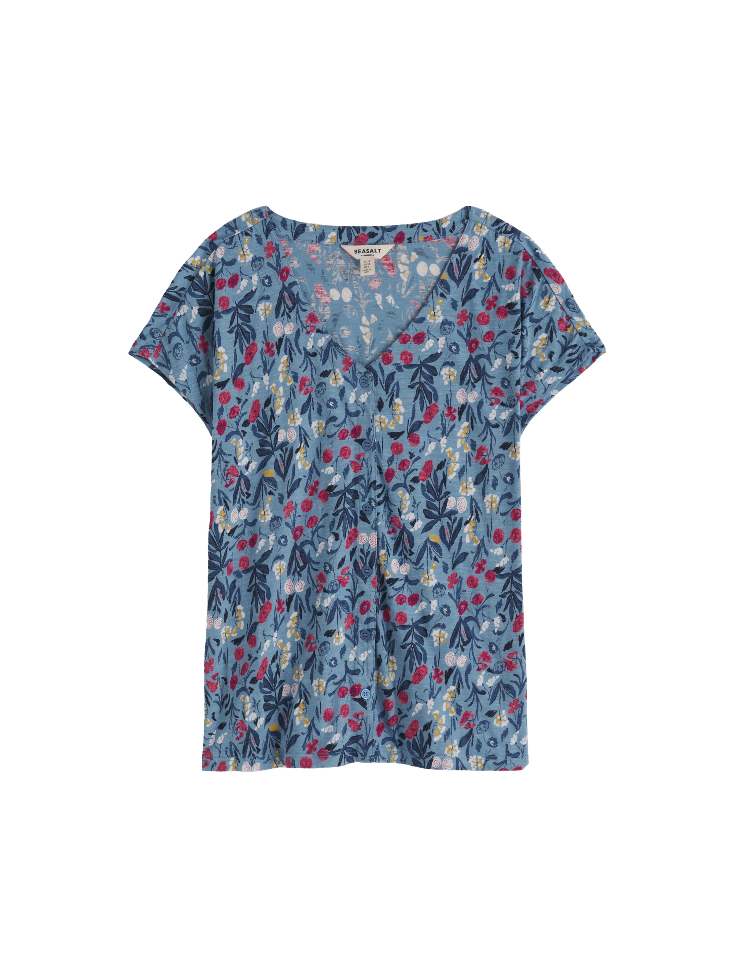 Seasalt Cornwall Blouse 'Studio Glass' in Blue: front