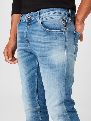 REPLAY Slimfit Jeans 'MICKYM' in Blau