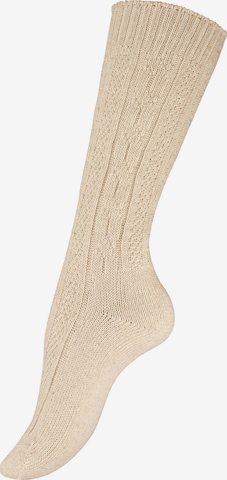 Cotton Prime - Meias tradicionais em bege: frente