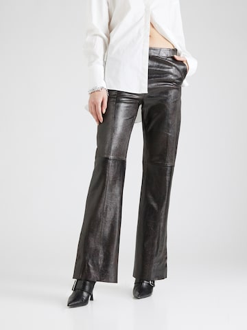 DAY BIRGER ET MIKKELSEN Flared Pants 'Milo' in Black: front