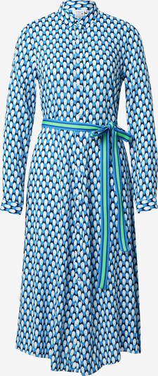 Emily Van Den Bergh Robe-chemise en turquoise / noir / blanc, Vue avec produit