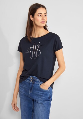 STREET ONE T-Shirt 'Alive' in Blau: predná strana