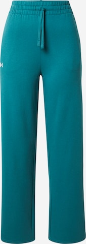 Regular Pantaloni sport 'Rival' de la UNDER ARMOUR pe verde: față