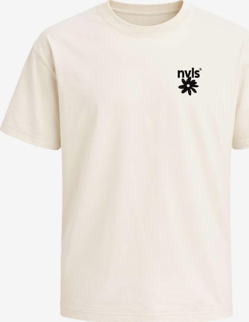 Neverless Shirt 'Artstudio Flowers' in Beige: Vorderseite