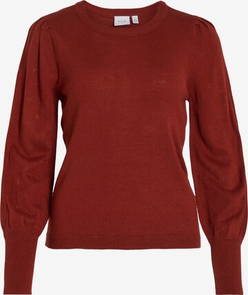 VILA Sweater 'Ava' in Brown: front