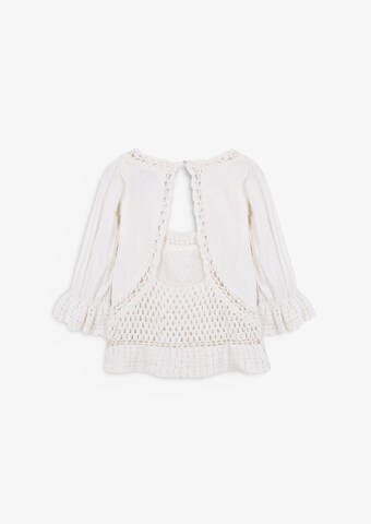 Scalpers Блуза 'Crochet' в бяло