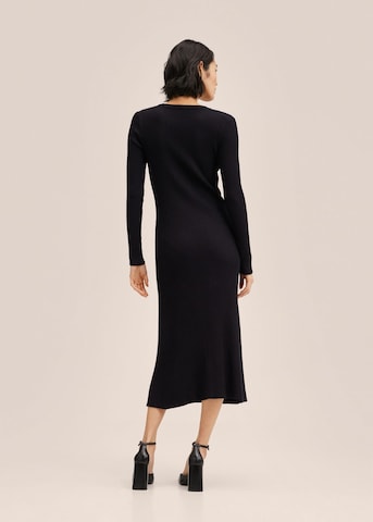 MANGO Knitted dress 'Maggie' in Black