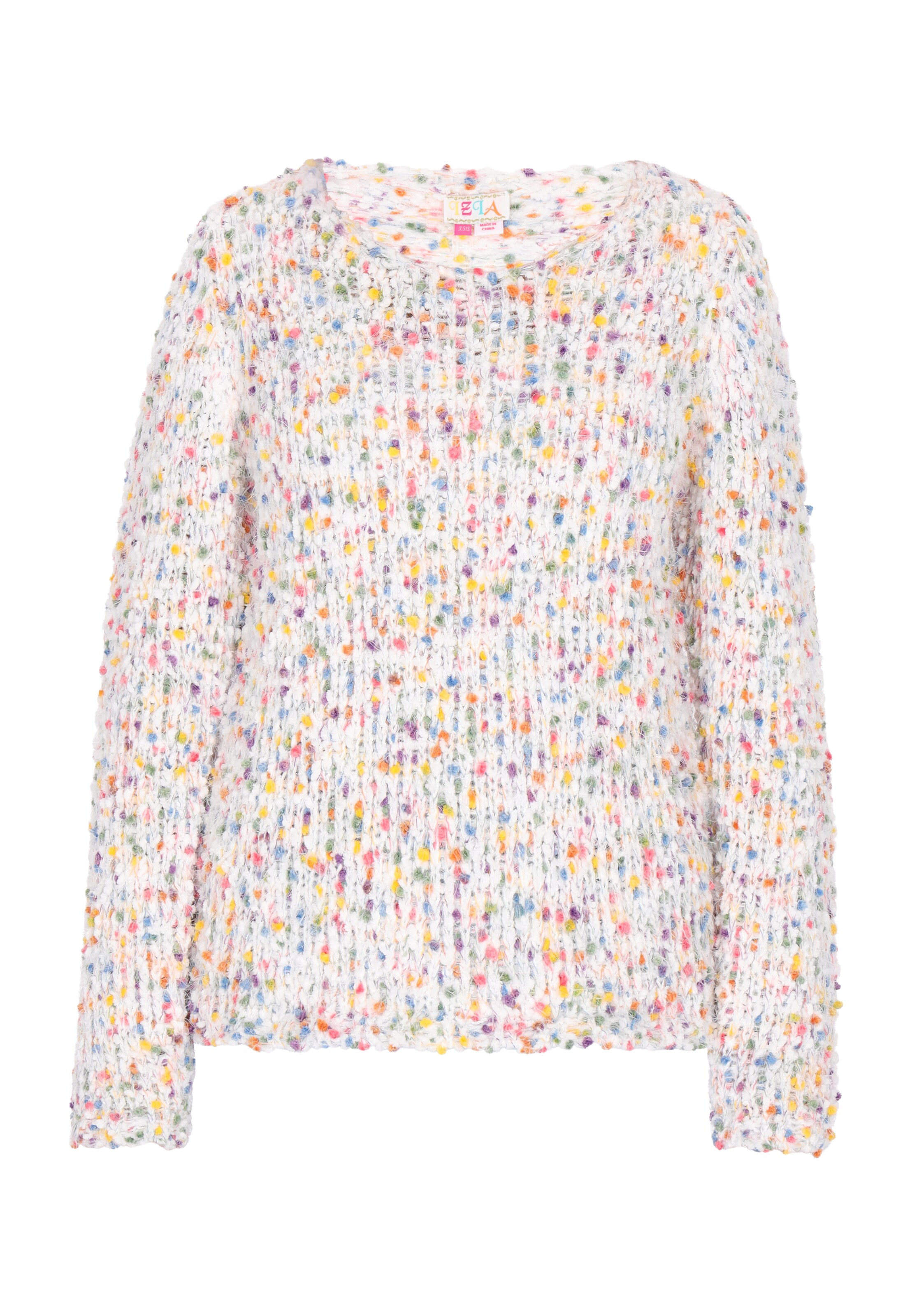 IZIA Sweater in White: front