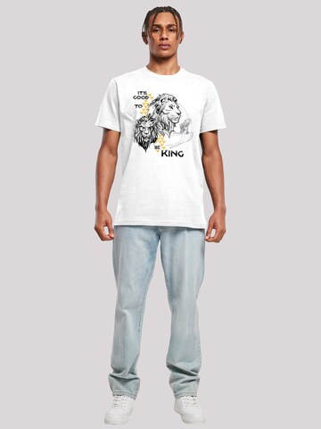 F4NT4STIC T-Shirt 'Disney König der Löwen Movie It's Good To Be King' in Weiß