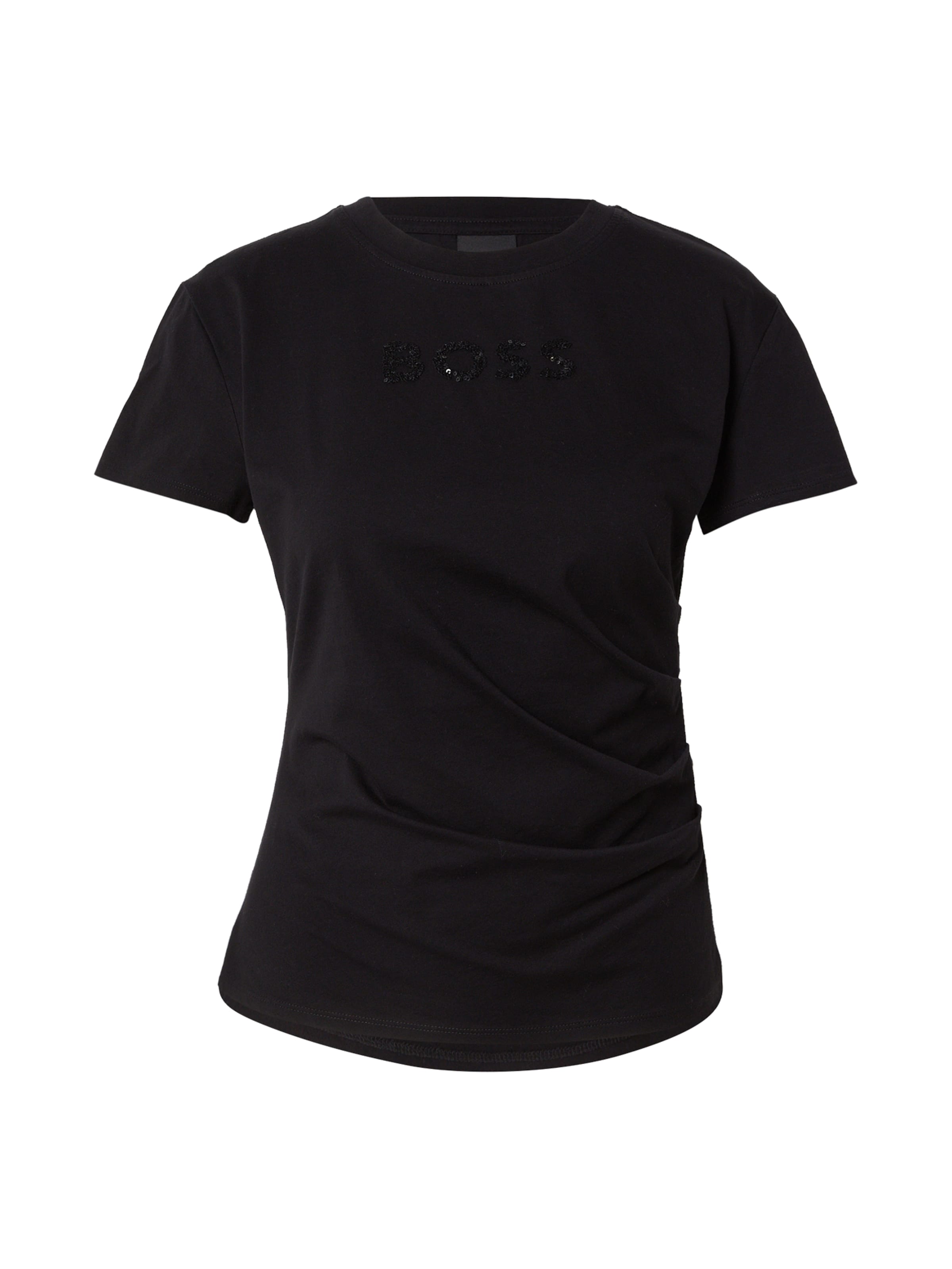 BOSS Тениска 'Epka_1' в черно: отпред