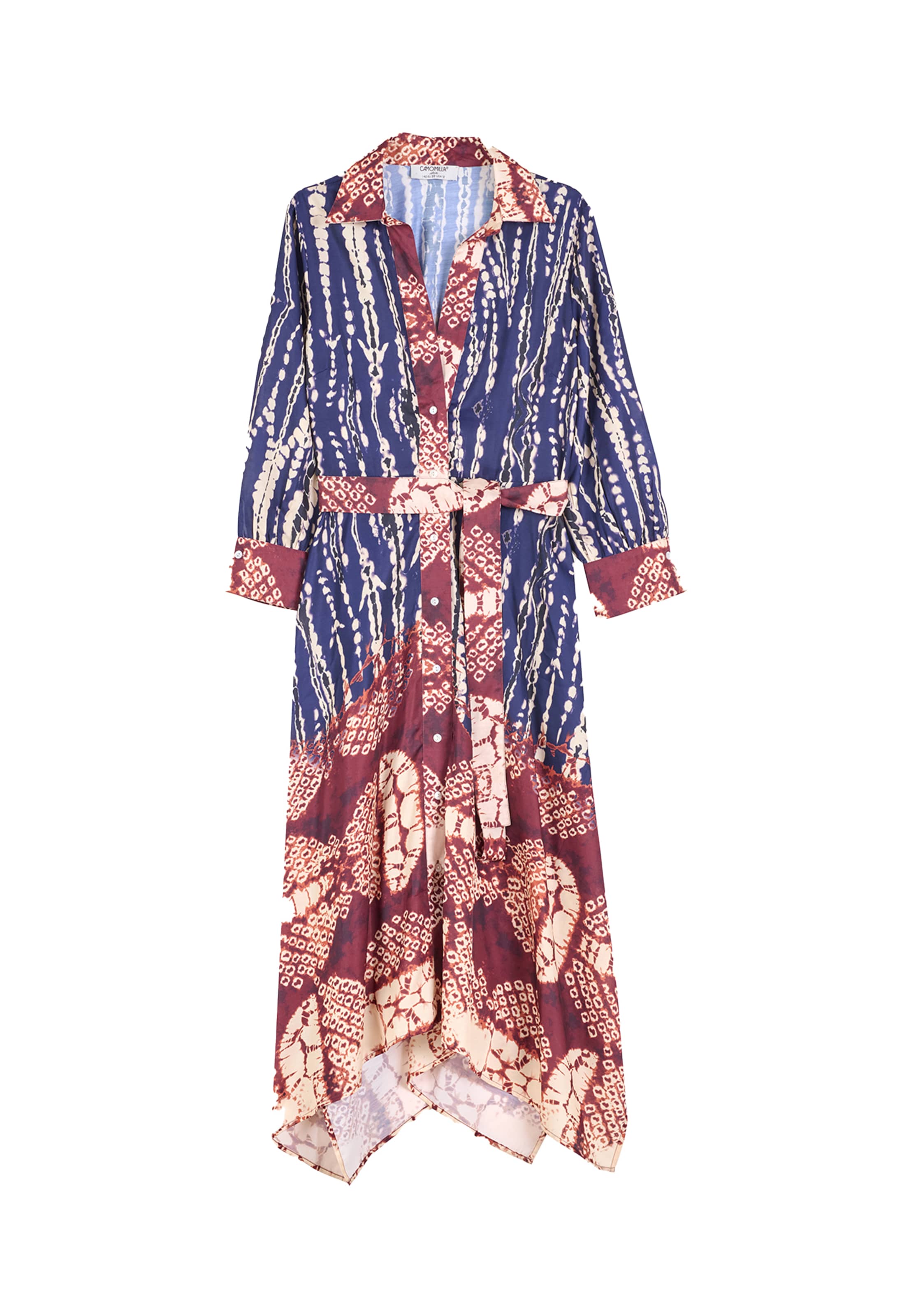 Camomilla Italia Shirt dress 'AZIDE' in Cream / Marine blue / Brown, Item view