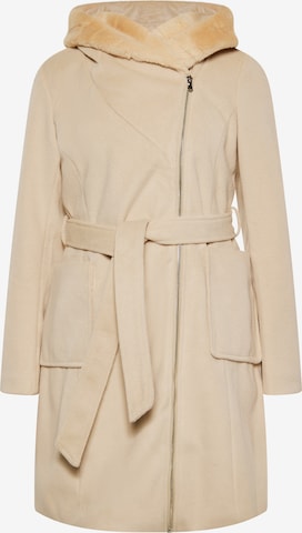 Manteau mi-saison Usha en beige : devant