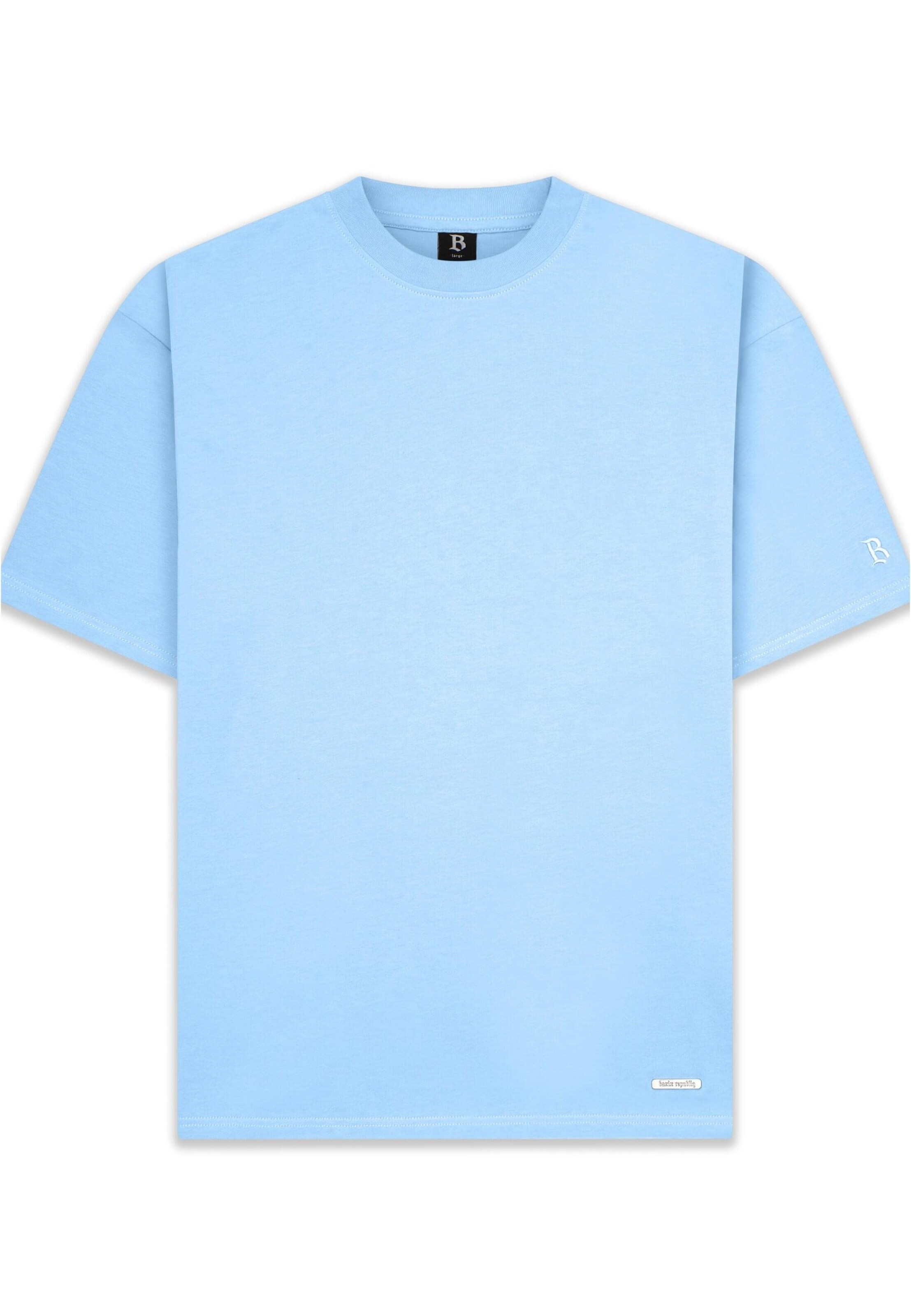 T-Shirt Dropsize en bleu : devant