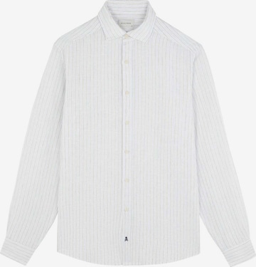 Coupe regular Chemise 'Icon Fancy ' Scalpers en blanc : devant