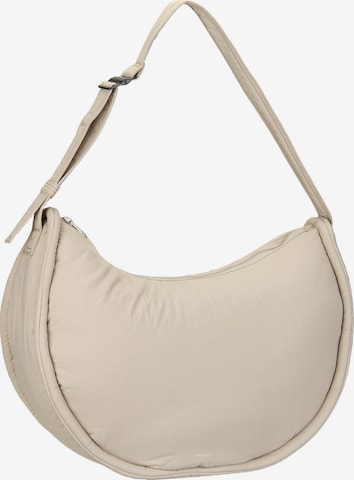 SANDQVIST Shoulder Bag ' Curve Half Moon ' in Beige: front