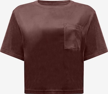 Hunkemöller Slaapshirt in Bruin: voorkant