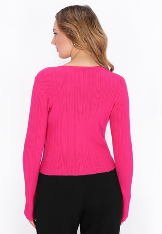 faina Strickjacke in Pink