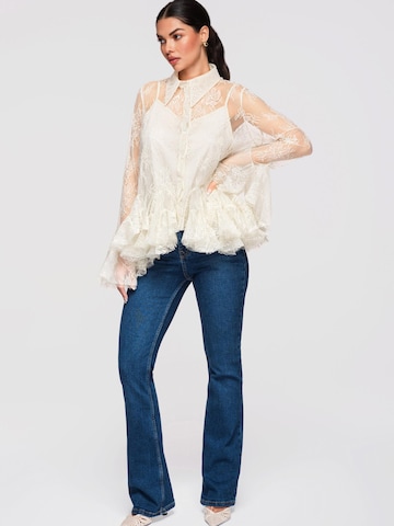 Ombre Blus i beige