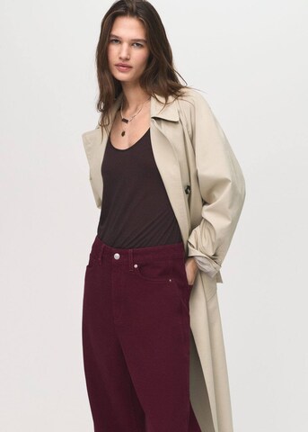 MANGO Wide Leg Jeans 'Camilla' in Rot