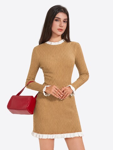 Rochie tricotat de la Imily Bela pe bej