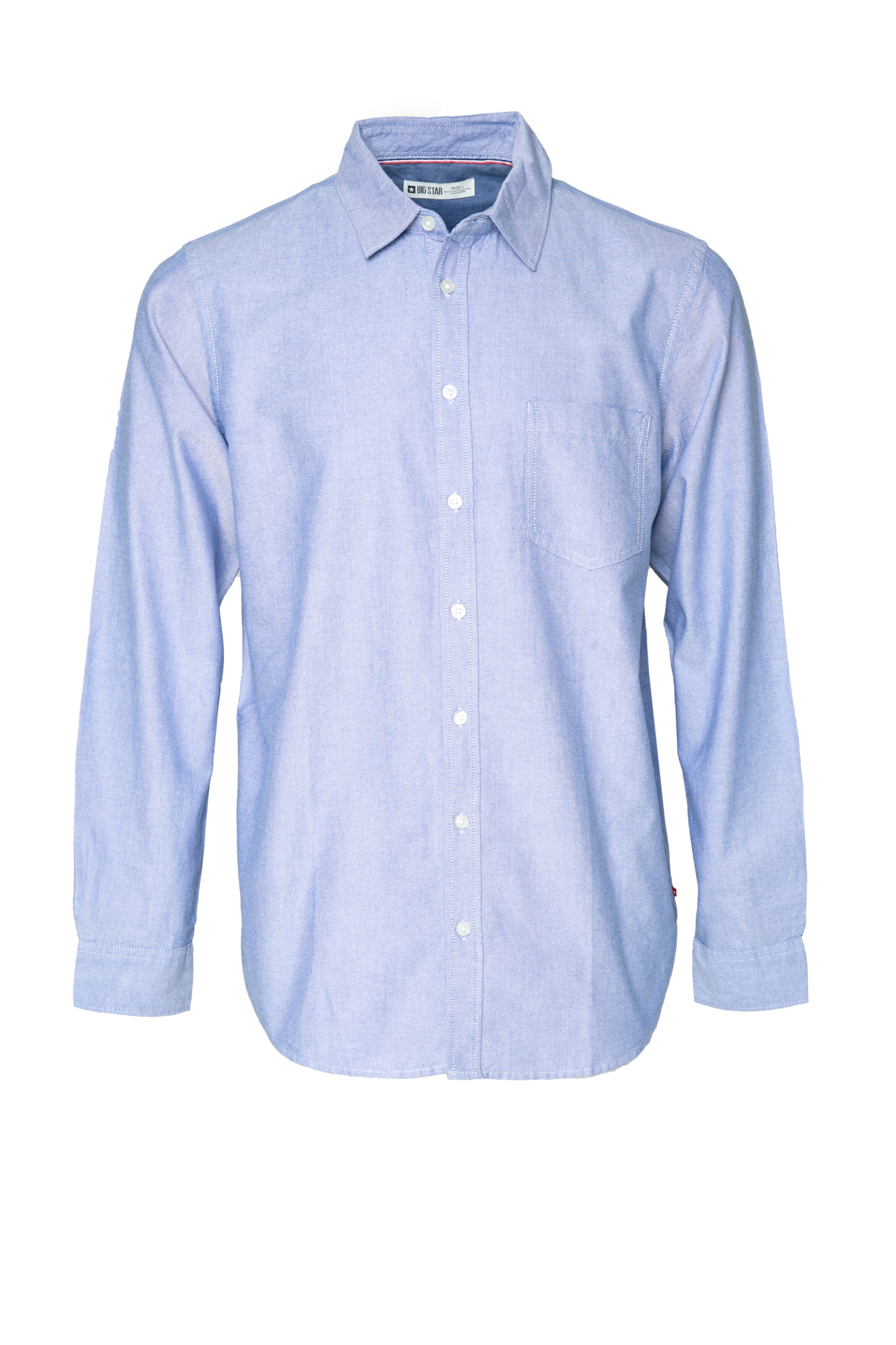 BIG STAR Overhemd 'TRIXI' in Blauw: voorkant