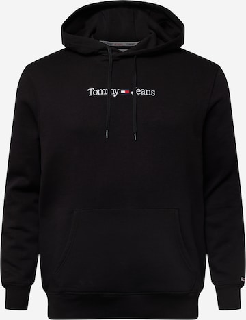 Tommy Hilfiger Big & Tall Sweatshirt in Black: front