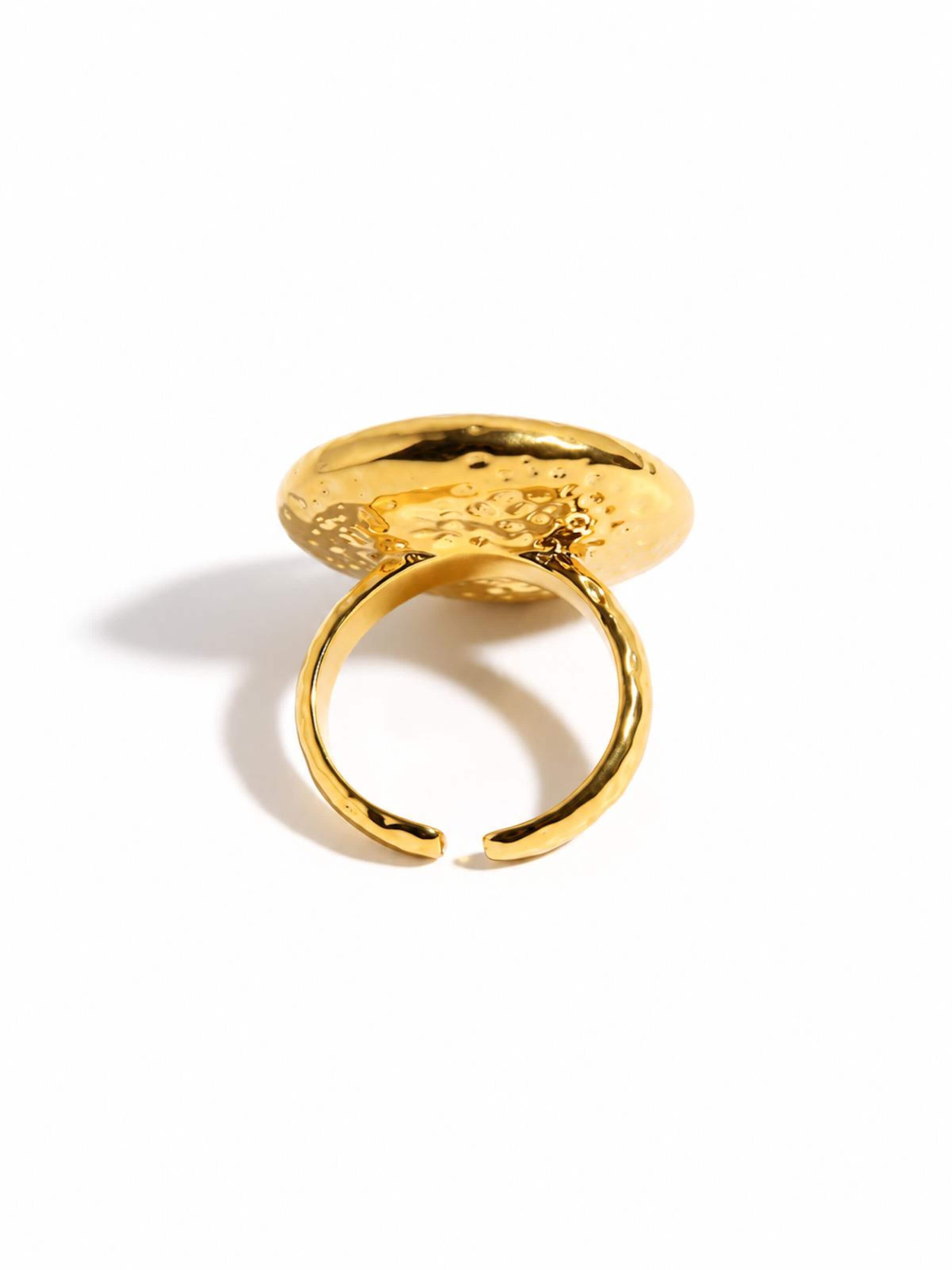 LanLivia - Anillo 'Vintage Mother of Pearl' en oro