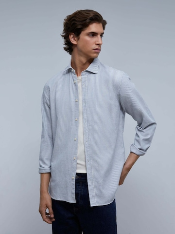 Scalpers Regular fit Button Up Shirt 'Sawyer' in Blue: front