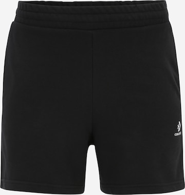 CONVERSE Regular Pants in Black: front