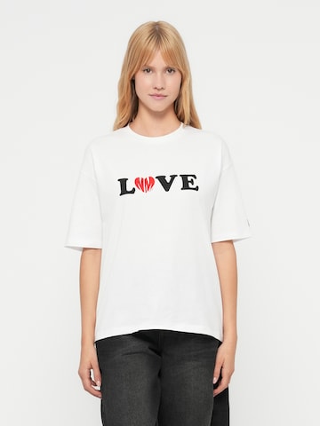 T-shirt 'NMKARLA' Noisy may en blanc