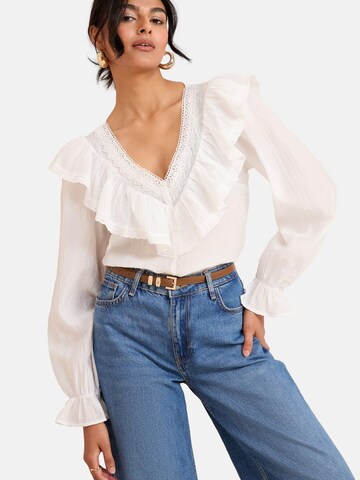 Friends Like These Blus i beige: framsida