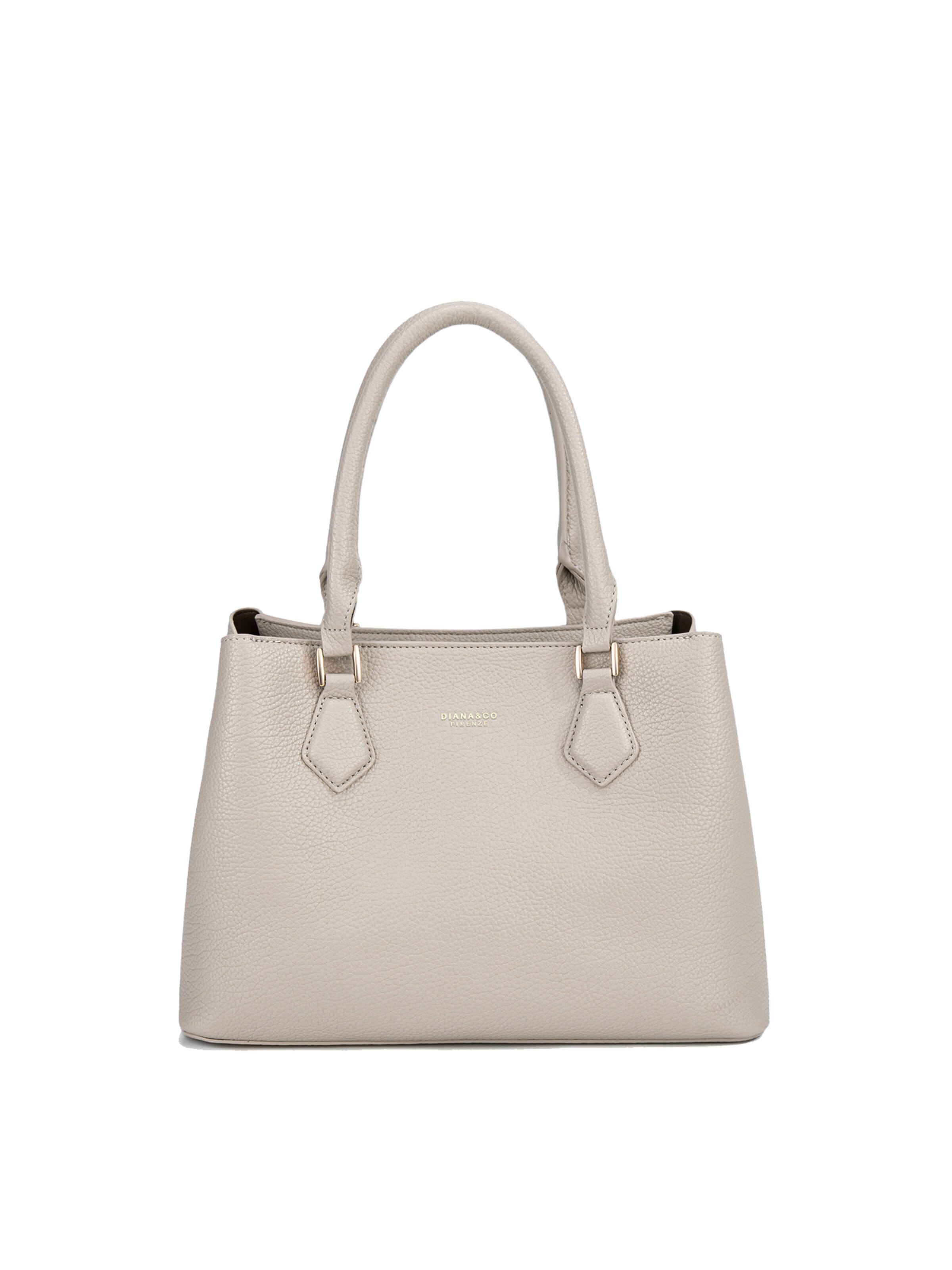 Borsa a mano 'Borsa a Mano Donna Vegan Leather con Tracolla Rimovibile - Diana&Co' di Diana&Co. in beige: frontale