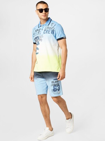 Largi Pantaloni 'Dip-Dye' de la CAMP DAVID pe albastru