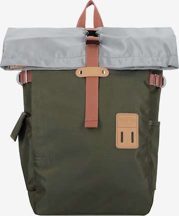 Harvest Label Backpack 'Norikura' in Green: front