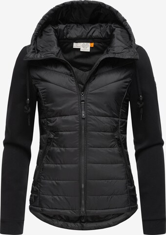 Ragwear Between-Season Jacket 'Lucinda' in Black: front