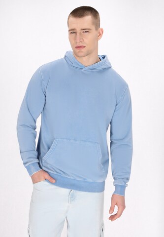 MO Sweatshirt in Blauw: voorkant