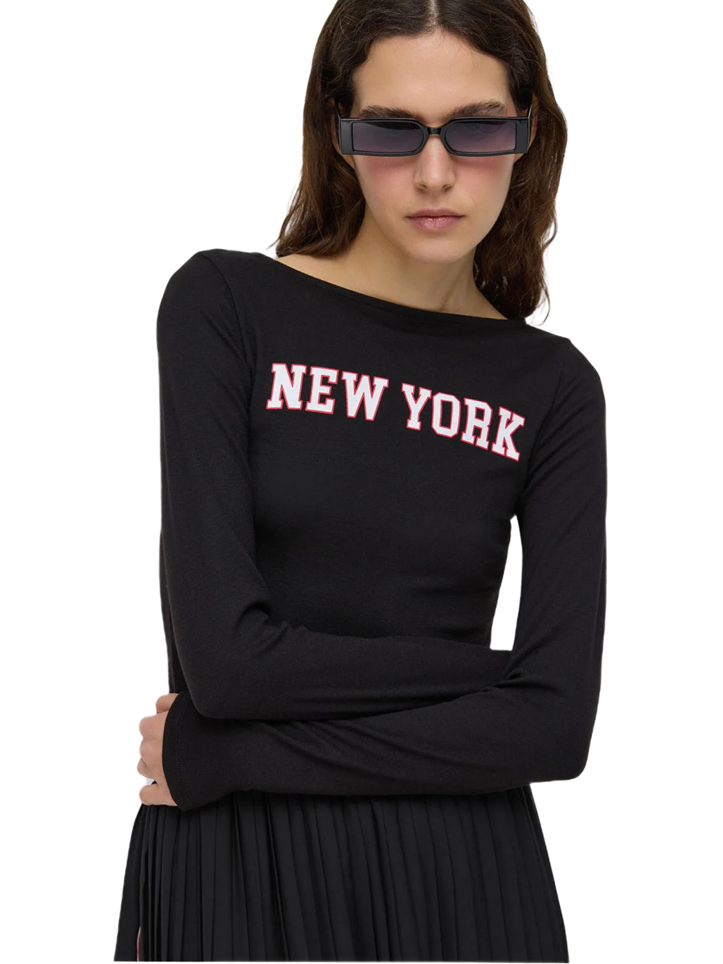 No Matter What Shirt in Zwart: voorkant