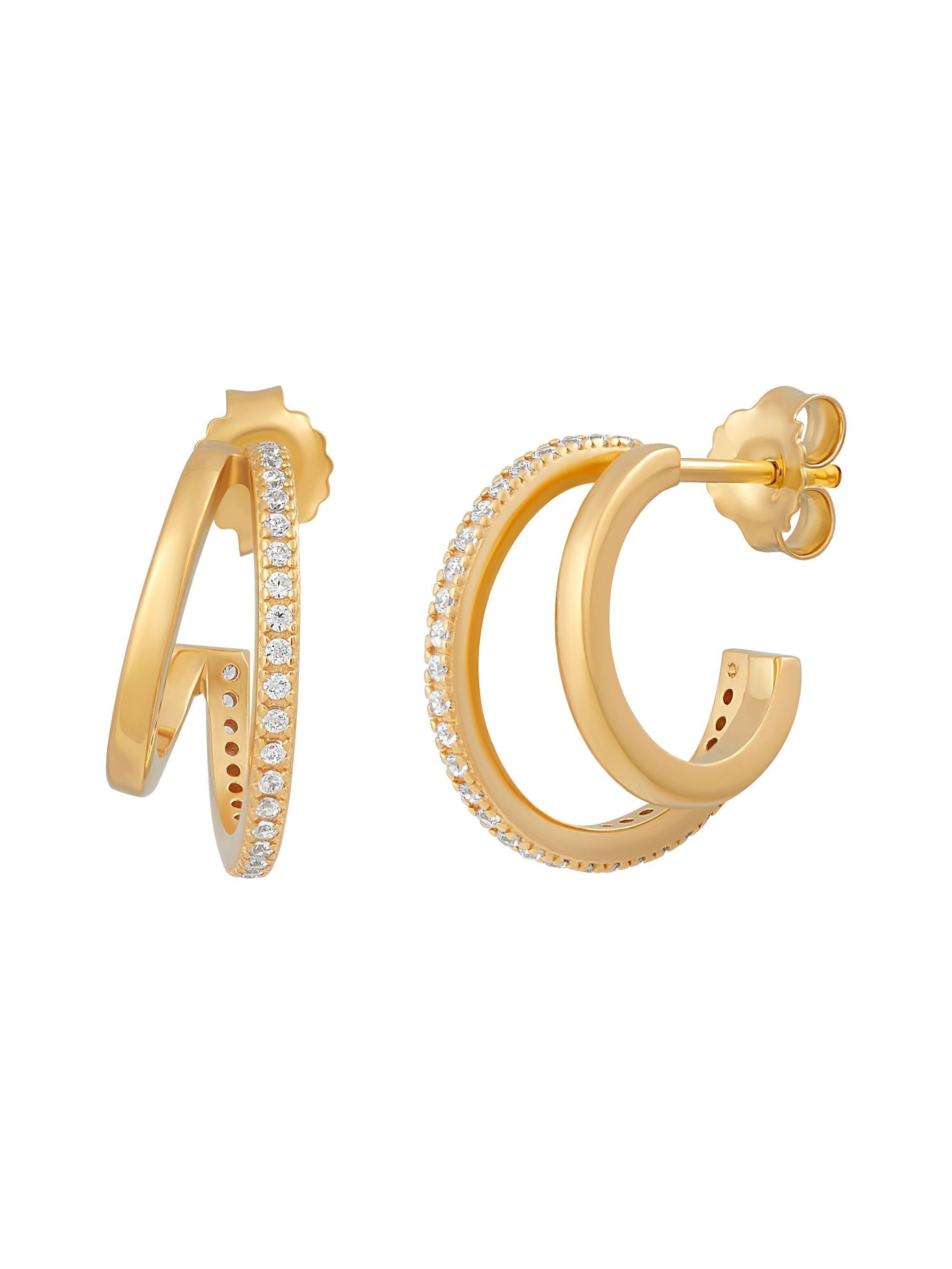 Boucles d'oreilles caï en jaune : devant