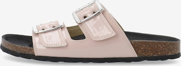 Zoccoletto 'MIAMI' di Bianco in rosa: frontale