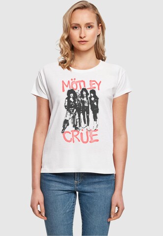 Merchcode T-Shirt 'Motley Crue' in Weiß: predná strana